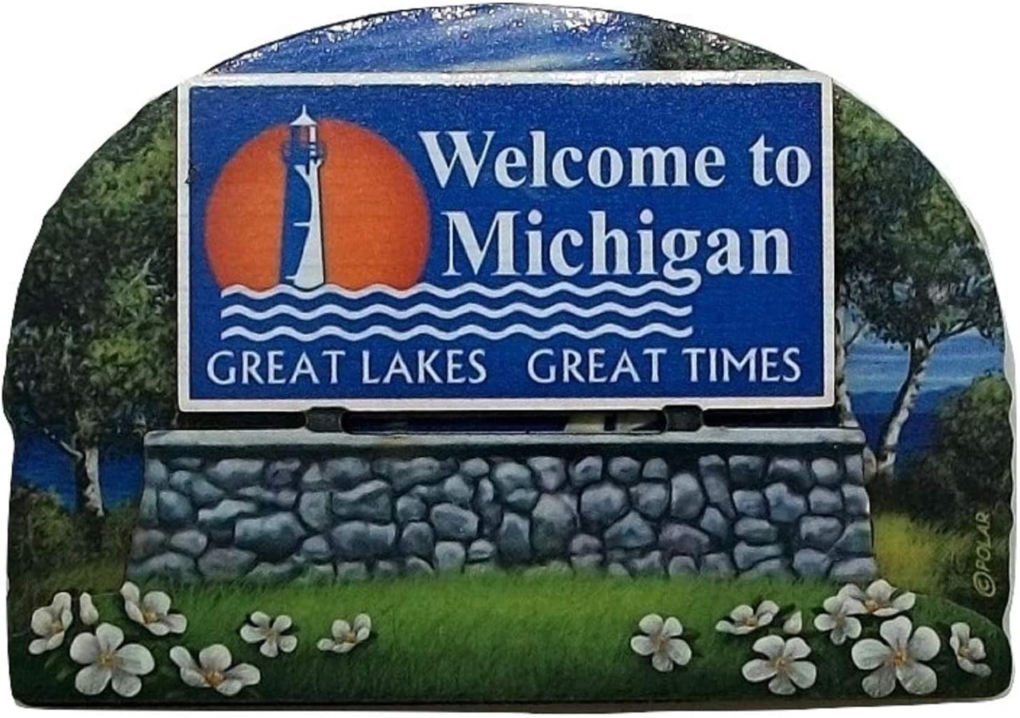 Welcome to Michigan sign painted
