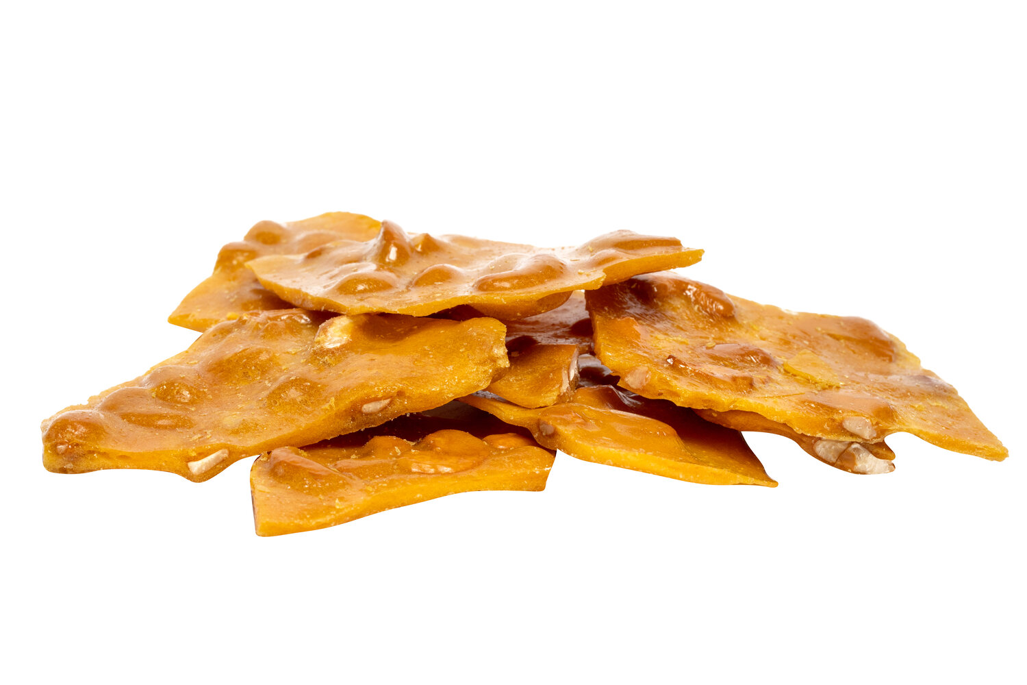 Close up photo of peanut brittles 